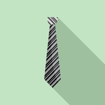 Fashion tie icon. Flat illustration of fashion tie vector icon for web design