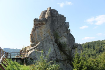 Fototapeta na wymiar Rocks in Tustan