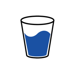 water glass icon. vector illustration
