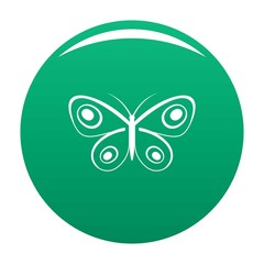 Tiny butterfly icon. Simple illustration of tiny butterfly vector icon for any design green