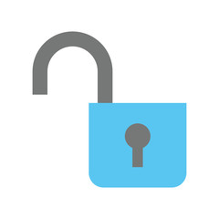 open padlock security protection symbol