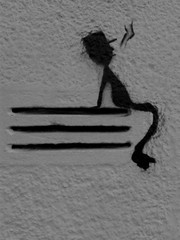 Feuerwehr schwarz-weiss