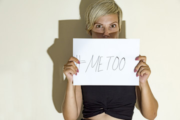 woman of #metoo movement