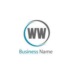 Initial Letter WW Logo Template Design