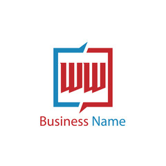 Initial Letter WW Logo Template Design