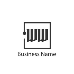 Initial Letter WW Logo Template Design