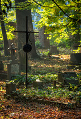 stary cmentarz chrześcijański katolicki