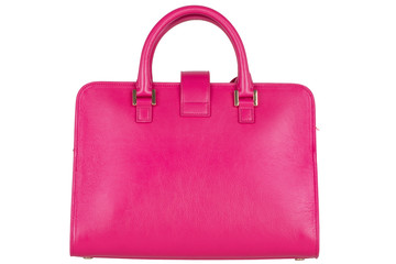 Bag on white background. Women's Italian branded designer bag isolated.