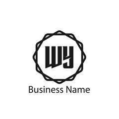 Initial Letter WY Logo Template Design