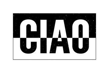 slogan CIAO phrase graphic vector Print Fashion lettering calligraphy