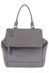 Bag on white background. Women's Italian branded designer bag isolated.