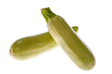 Zucchini isolated on white background