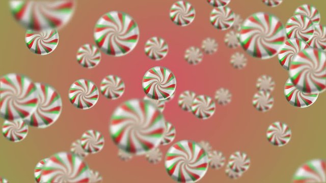 Christmas Peppermint Candy sweets loop