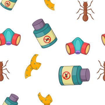 No insects pattern. Cartoon illustration of no insects vector pattern for web