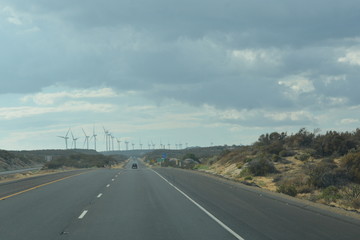 Fototapeta premium I-10 New Mexico to California Follow the Turbine Highway