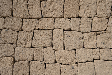 ignimbrite stone wall - natural stone wall background