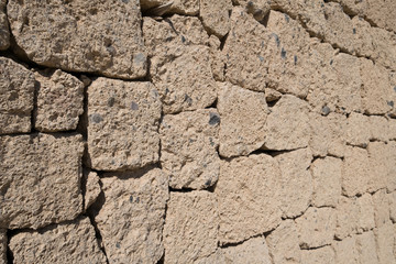 ignimbrite stone wall - natural stone wall  