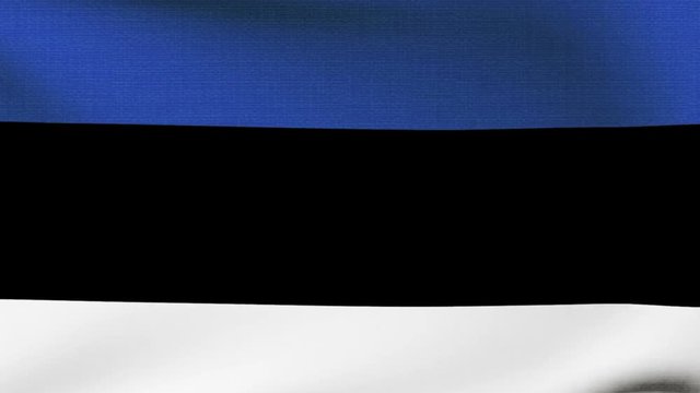flag of Estonia waving animation