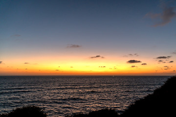 Obraz premium San Diego Point Loma Cliffs at sunset