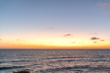 Ocean and sky sunset