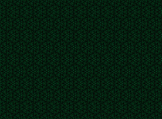 dark background with green plant ornament