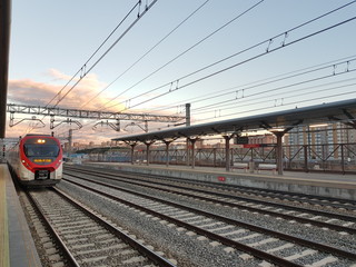 Fototapeta premium Train station