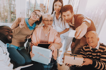 Selfie.Mobile Phone. Birthday Party. Celebration.