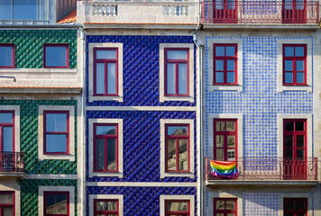 LGBT Flag Hangs on Balcony