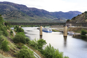 Fototapeta na wymiar Barca de Alva – International Railway Bridge