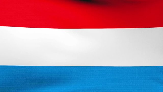 flag of Luxembourger  waving animation