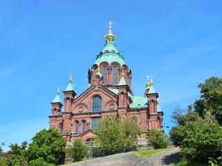 Fototapeta na wymiar the cathedral in Helsinki