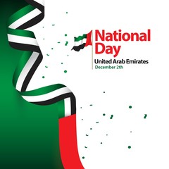 National Day United Arab Emirates Vector Template Design Illustration