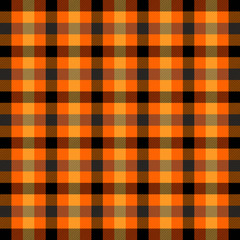 Halloween Tartan plaid. Scottish cage background