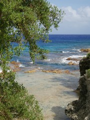 Romantic coves with pristine blue waters, Rota, Northern Mariana Islands