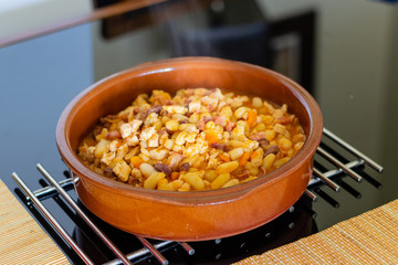 Traditional Portuguese bean dish (feijoada transmontana)