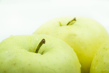 green apple isolated on white background