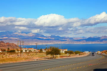 Lake Mead National Recreation Area near Hoover Dam in Nevada, USA. © Wangkun Jia