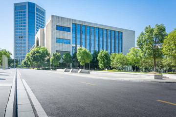 Open Urban Green Park Space in front of Residential Buildings