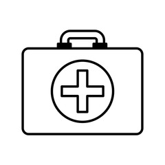Obraz premium medical kit isolated icon