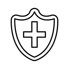 shield with cross icon
