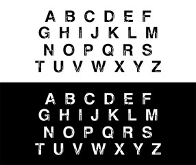 modern alphabet overlap uppercase and lowercase fonts. designs for logo, Poster, Invitation, etc. Typography double exposure font. vector illustrator © geengraphy