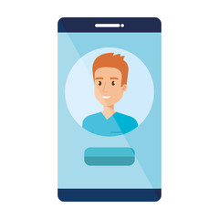 medical surgeon in smartphone avatar character