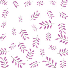 Fototapeta na wymiar branches with leafs pattern background