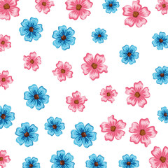 beautiful flowers pattern background