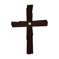 halloween wooden cross icon