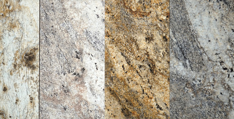 Obraz premium close up on granite sample in store as background