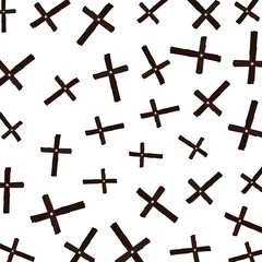 halloween wooden cross pattern