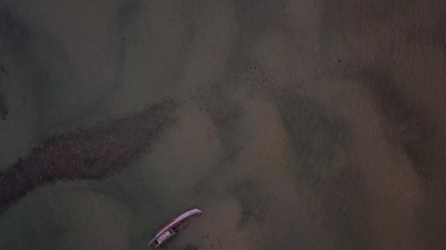 Birdsview Aerial scene - Ship Wreck - Thailand