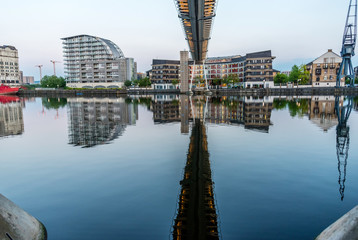 Apartment Buildings and Reflections at Docklands London