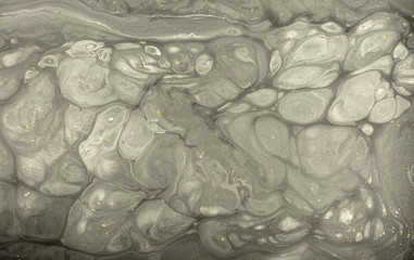 Fototapeta na wymiar Marble abstract acrylic background. Marbling artwork texture. Agate ripple pattern. Gold powder.